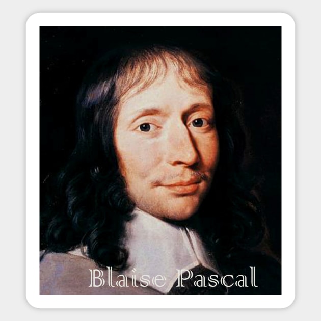 Blaise Pascal Sticker by mindprintz